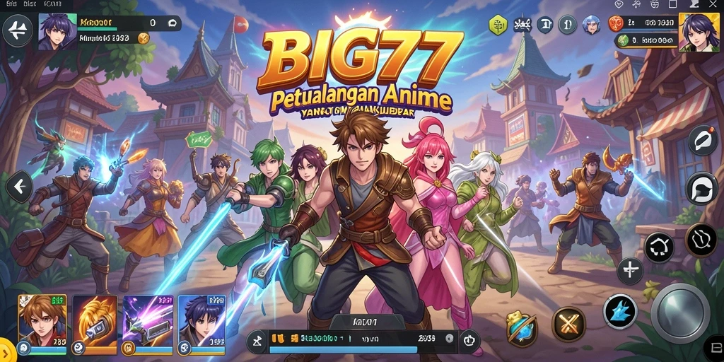 Screenshot utama BIG77 menampilkan aksi seru dalam dunia Anime.