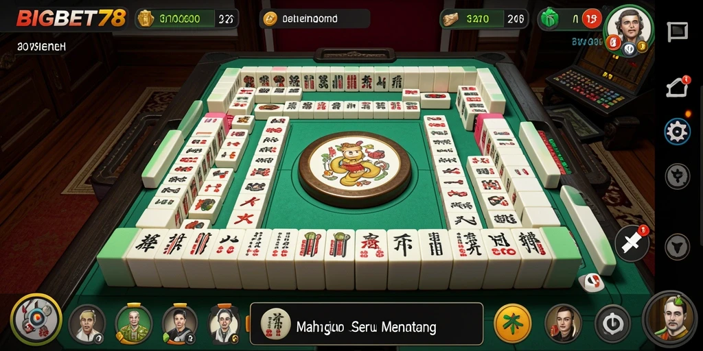 Tampilan screenshot permainan BIGBET78 menunjukkan aksi seru Mahjong.