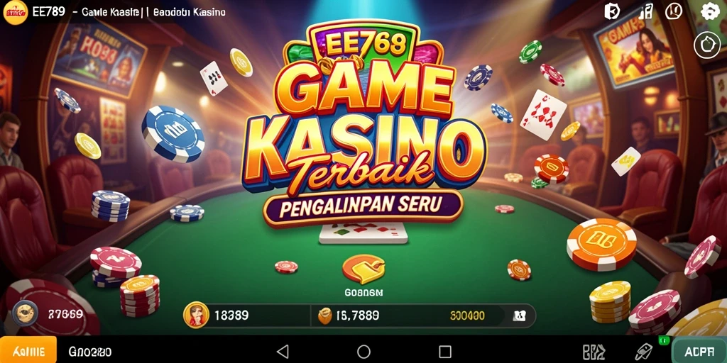 Tampilan gameplay seru dalam EE789 yang menampilkan aksi kasino.