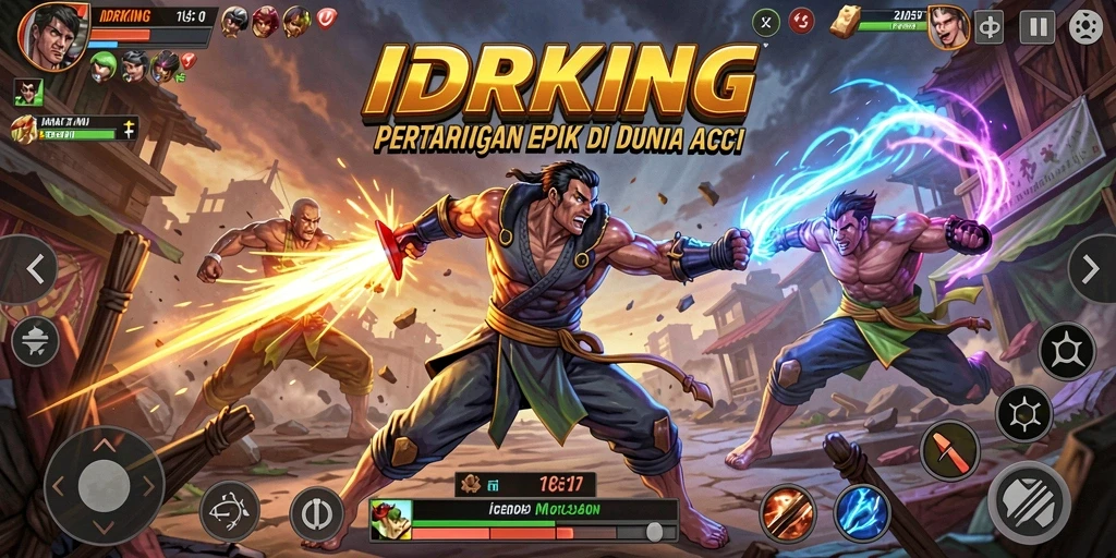 Tampilan gameplay intens dan seru dari IDRKING.