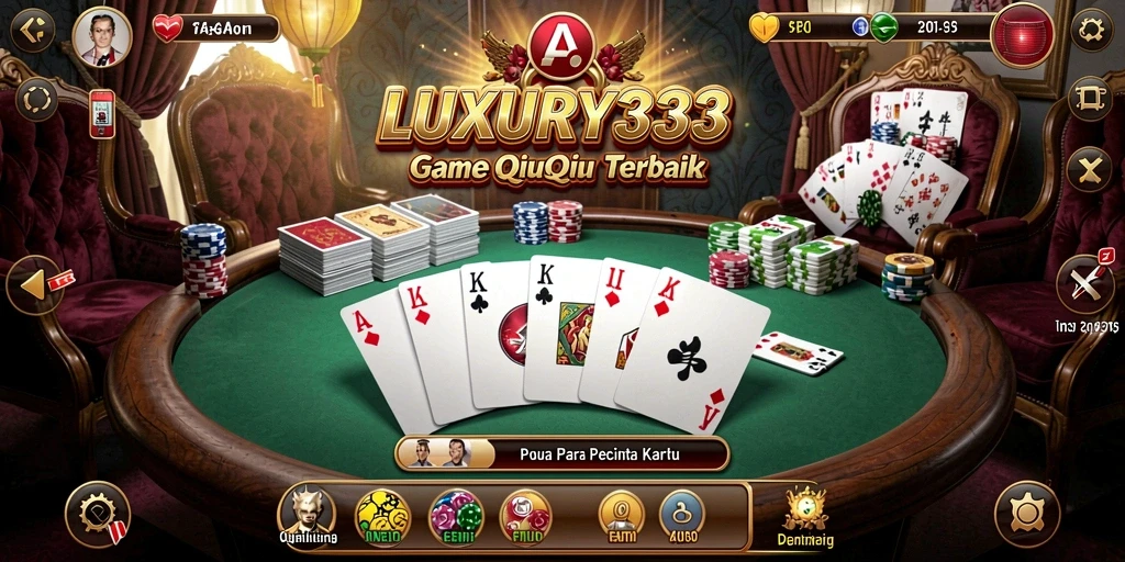 Gameplay menarik dari LUXURY333 dengan kartu QiuQiu.