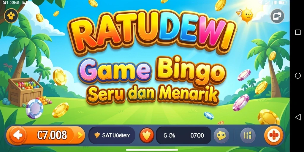 Screenshot utama RATUDEWI menampilkan gameplay Bingo yang mengasyikkan.