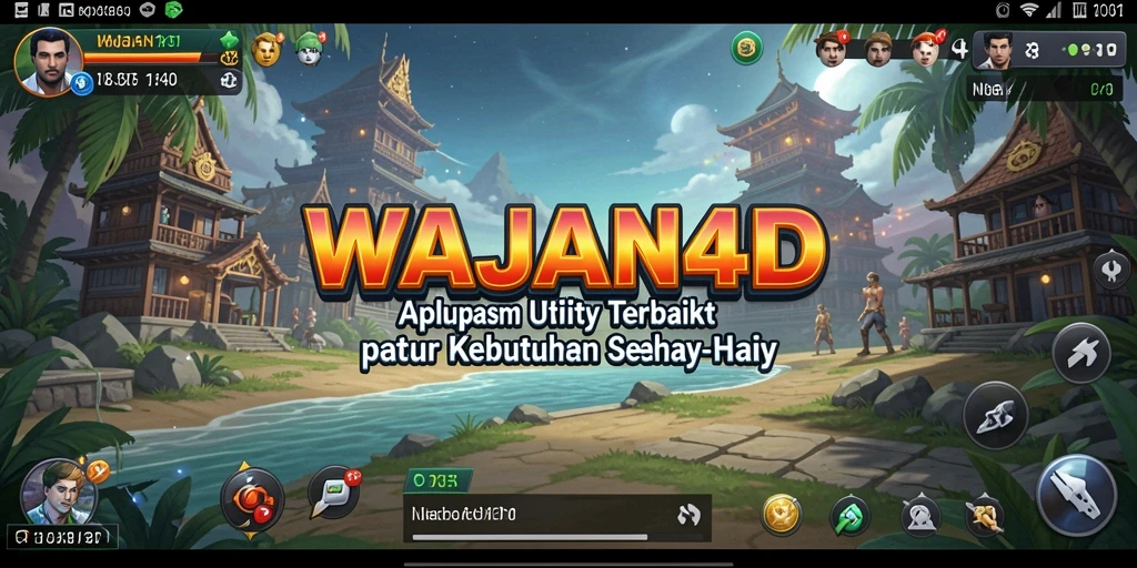 Screenshot utama WAJAN4D menunjukkan antarmuka pengguna yang intuitif dan fitur unggulan.