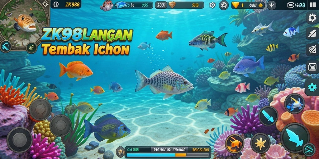 Gameplay menarik dari ZK988 saat menangkap ikan.
